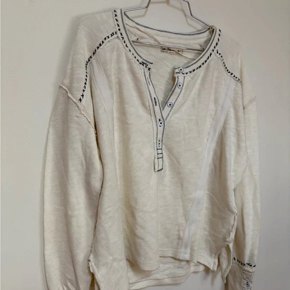 NWOT Free People We The Free Taylor Henley Size XS - Picture 5 of 15